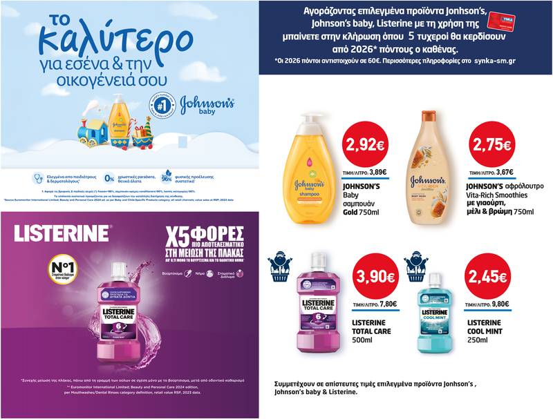 Διαγωνισμός LISTERINE & JOHNSON’S