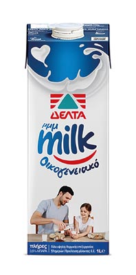 Δέλτα Μμμmilk Οικογενειακό Γάλα Πλήρες 3,5% Λιπαρά Υψηλής Θερμικής Επεξεργασίας 1lt.