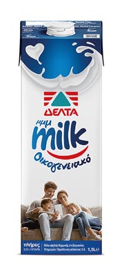 Δέλτα Μμμmilk Οικογενειακό Γάλα Πλήρες 3,5% Λιπαρά Υψηλής Θερμικής Επεξεργασίας 1,5lt.