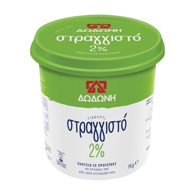 Δωδώνη Γιαούρτι Στραγγιστό 2% Λιπαρά 1kg.