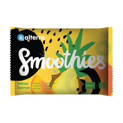 Alterra Smoothies Yellow Sunrise Μάνγκο Ροδάκινο Ανανάς 300γρ.
