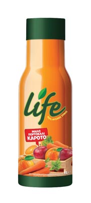Δέλτα Life Φυσικός Χυμός Μήλο Πορτοκάλι Καρότο 1lt.