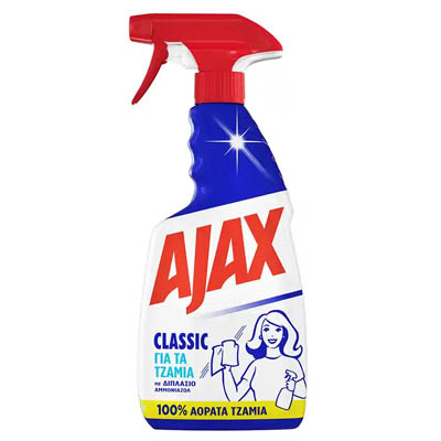 Ajax Classic Καθαριστικό Τζαμιών 500ml.Αντλία