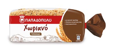 Παπαδοπούλου Χωριανό Ψωμί Του Τοστ Πολύσπορο Σε Φέτες 540γρ.