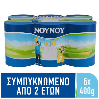Νουνού Kid Γάλα Συμπυκνωμένο 6x400γρ.