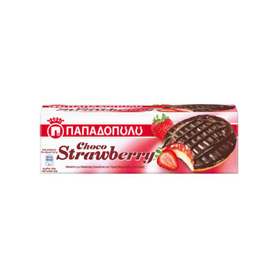 Παπαδοπούλου Μπισκότα Chocostrawberry 150γρ.
