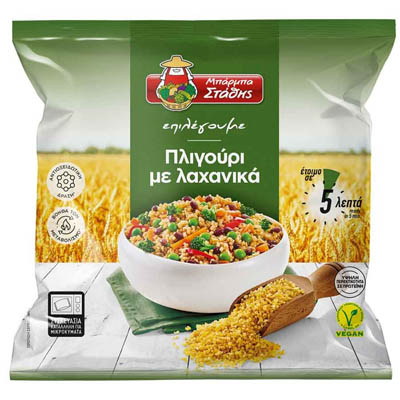 Μπάρμπα Στάθη Πλιγούρι Με Λαχανικά 400γρ