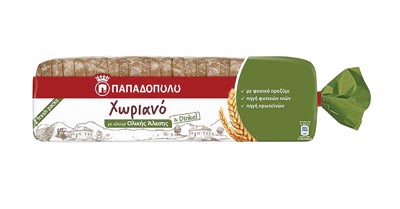 Παπαδοπούλου Χωριανό Ψωμί Ολικής Άλεσης Με Ντίνκελ 700γρ.