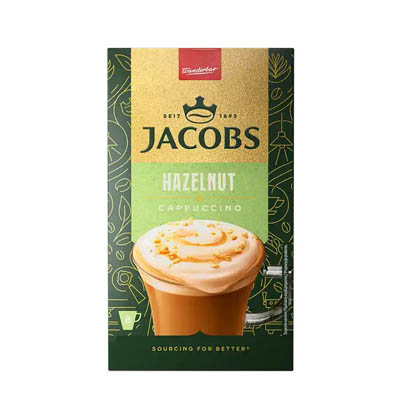Jacobs Cappuccino Καφές Hazelnut 8x17,8γρ.