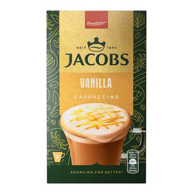 Jacobs Cappuccino Καφές Vanilla 8x12γρ.