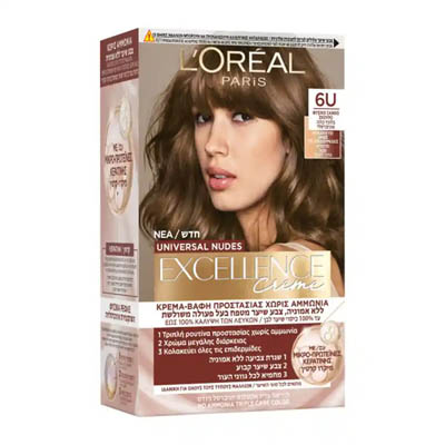 Excellence Universal Nudes 6U, Βαφή Μαλλιών Φυσικό Ξανθό Σκούρο 48ml.