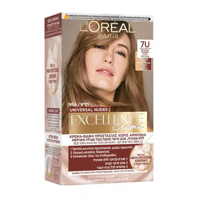 Excellence Creme Βαφή Μαλλιών 7U Φυσικό Ξάνθο 48ml
