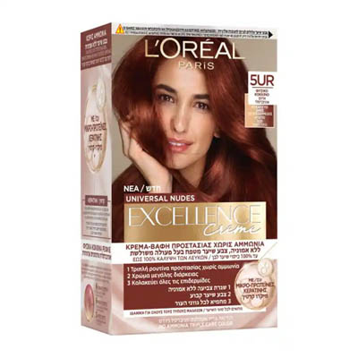 Excellence Universal Nudes 5UR, Βαφή Μαλλιών Φυσικό Κόκκινο 48ml.