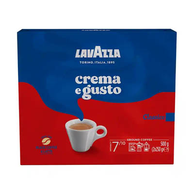 Lavazza Crema E Gusto Classico Καφές Espresso Αλεσμένος Double 500γρ.
