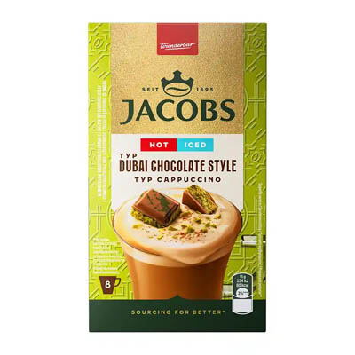 Jacobs Cappuccino Καφές Dubai Chocolate Style 8x15γρ.