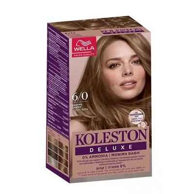 Wella Koleston Deluxe Kit  Βαφή Μαλλιών Χωρίς Αμμωνία Νo 6/0