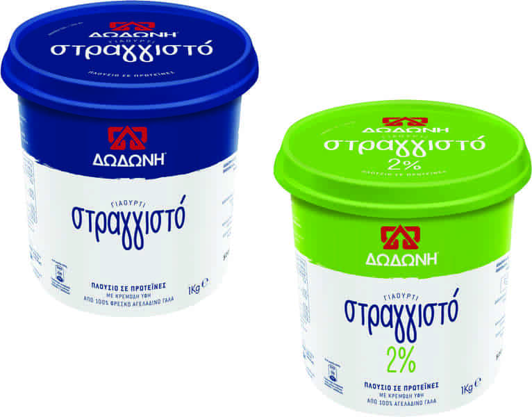 Δωδώνη Γιαούρτι στραγγιστό πλήρες ή ελαφρύ 1 κιλού