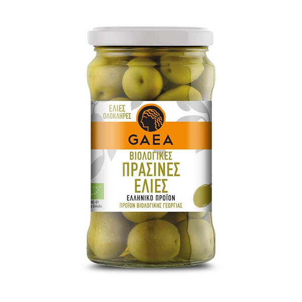 Gaea Ελιές Πράσινες Βιολογικές 300γρ